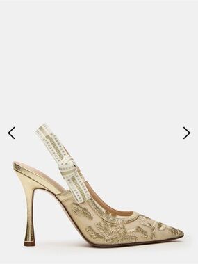 Steve Madden Bri Gold Multi Slingback